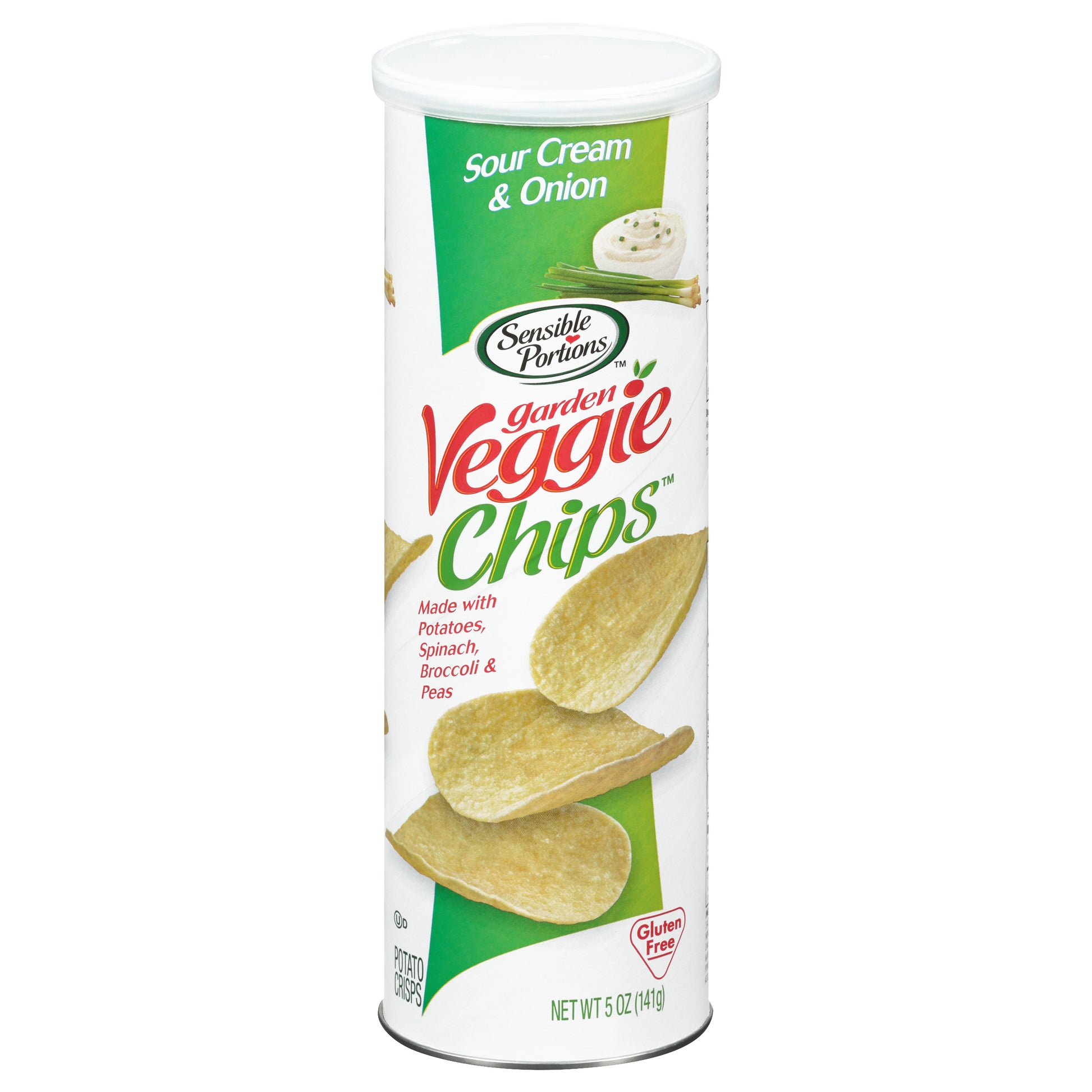 Sensible Portions Chip Garden Veggie Sour Cream Can 5 oz (Pack Of 12)