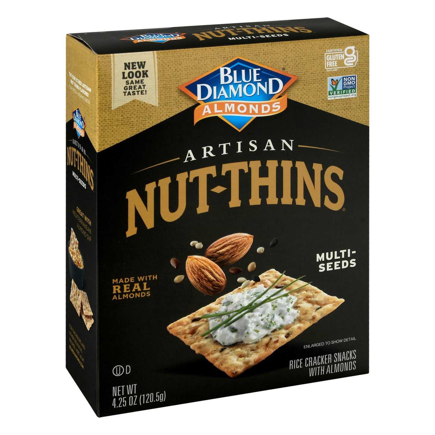 Blue Diamond Cracker Nut Thin Multiseed 4.25 oz (Pack Of 12)