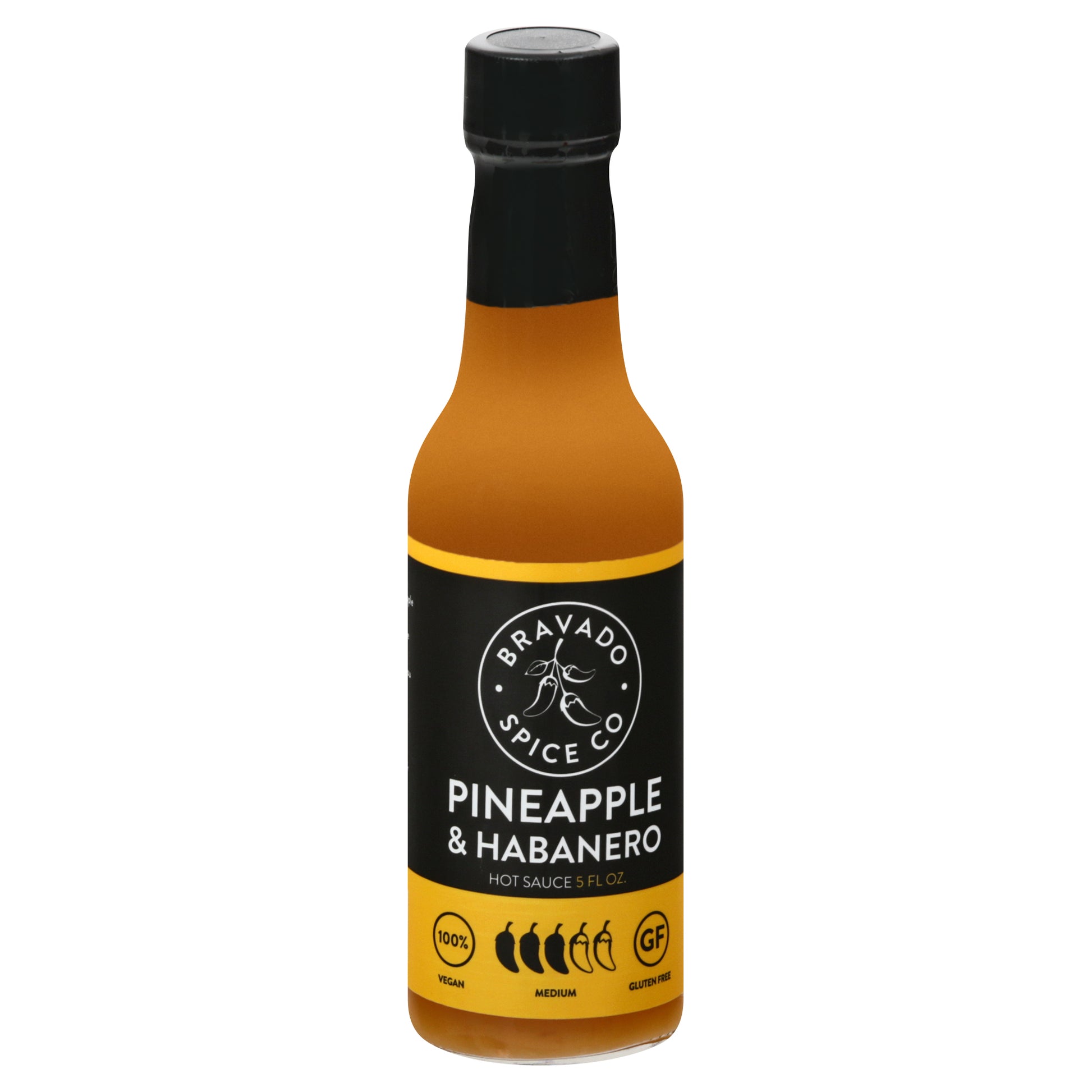 Bravado Spice Sauce Hot Pinapple Habane 5 FO (Pack Of 6)