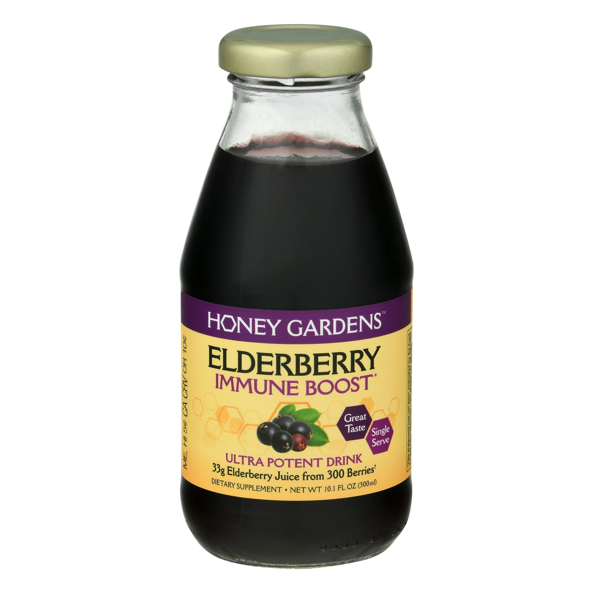 Honey Garden Elderberry Immune Boost 10.1 Fl Oz (Pack of 4)