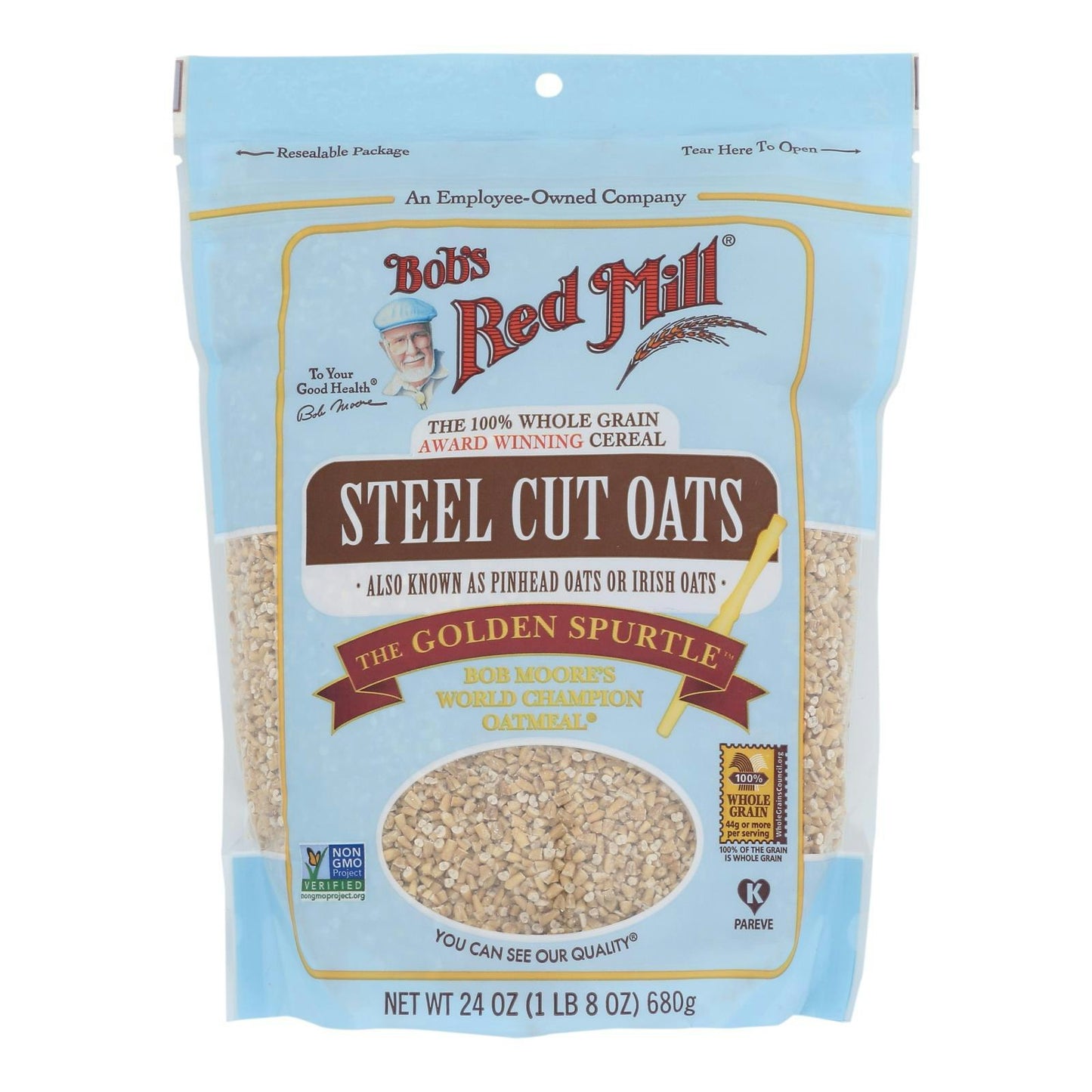 Bob's Red Mill Steel Cut Oats - 24 oz (Pack of 4)