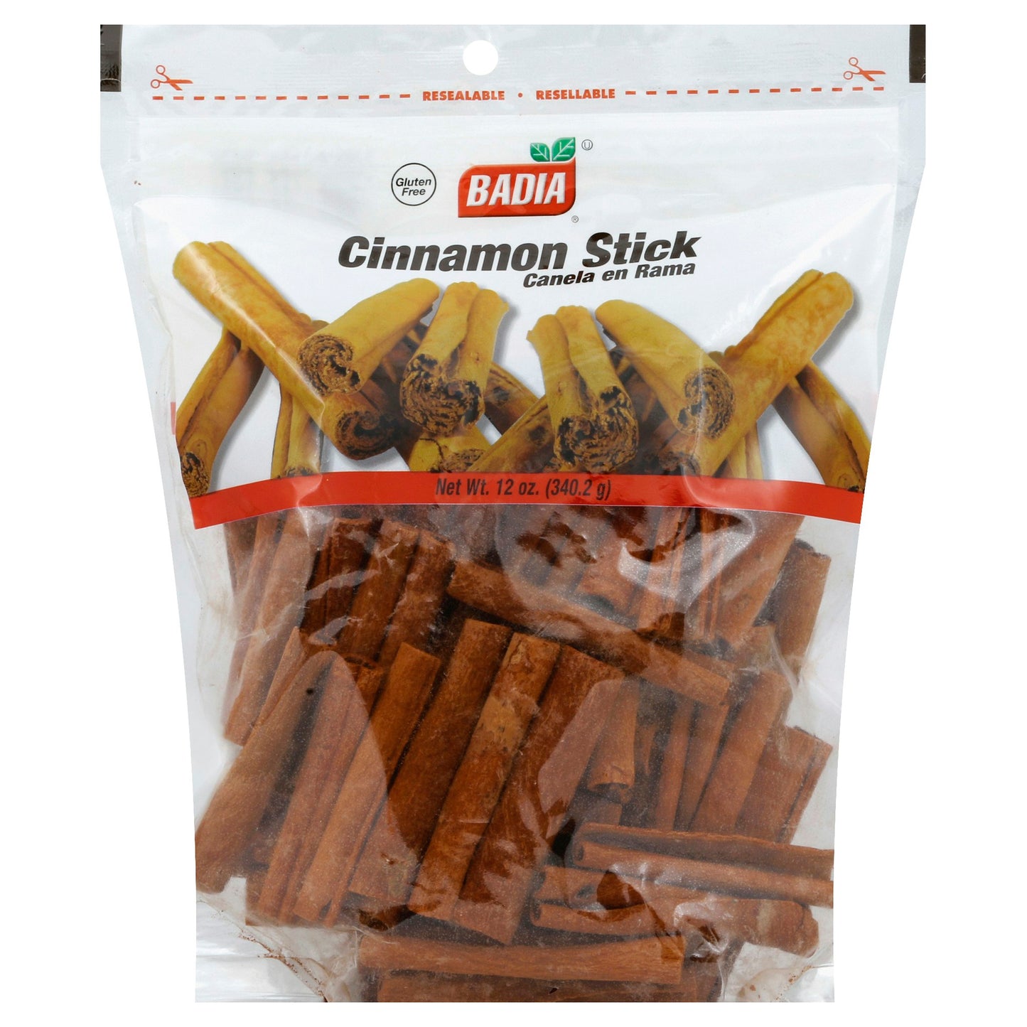 Badia Cinnamon Stick with Zipper - 12 Ounce Bag (Pack of 6)