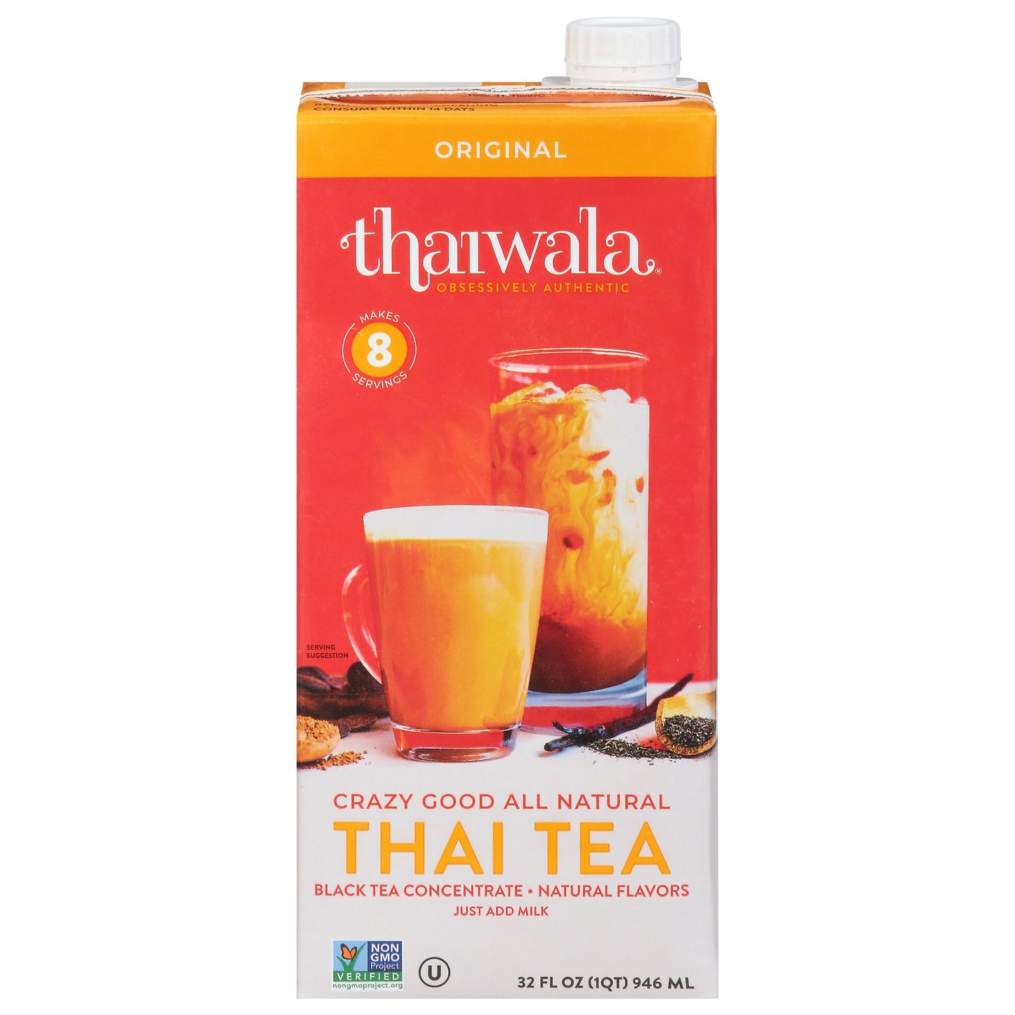 Thaiwala Tea Concentrate Thai Original 32 FO (Pack of 6)