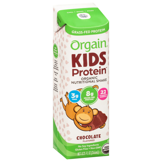 Orgain Kid Protein RTD Chocolate Organic 8.25 FO (Pack Of 12)