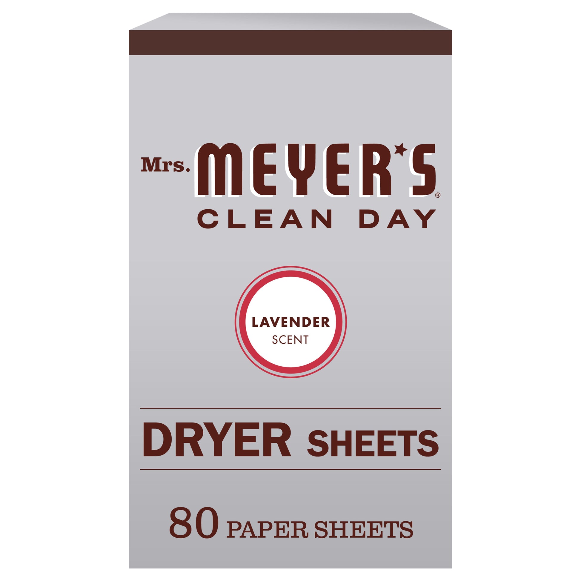 Mrs Meyers Clean Day Dryer Sheet Lavender 80 Pc (Pack Of 12)