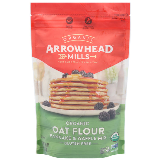 Arrowhead Mills Mix Pancake Waffle Oat Flour 16 Oz (Pack Of 6)