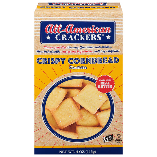 All American Cracker Cornbread Crispy 4 Oz (Pack Of 6)