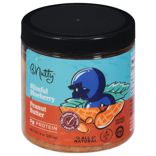 B Nutty Nut Butter Blueberry Bliss 9 oz (Pack Of 6)