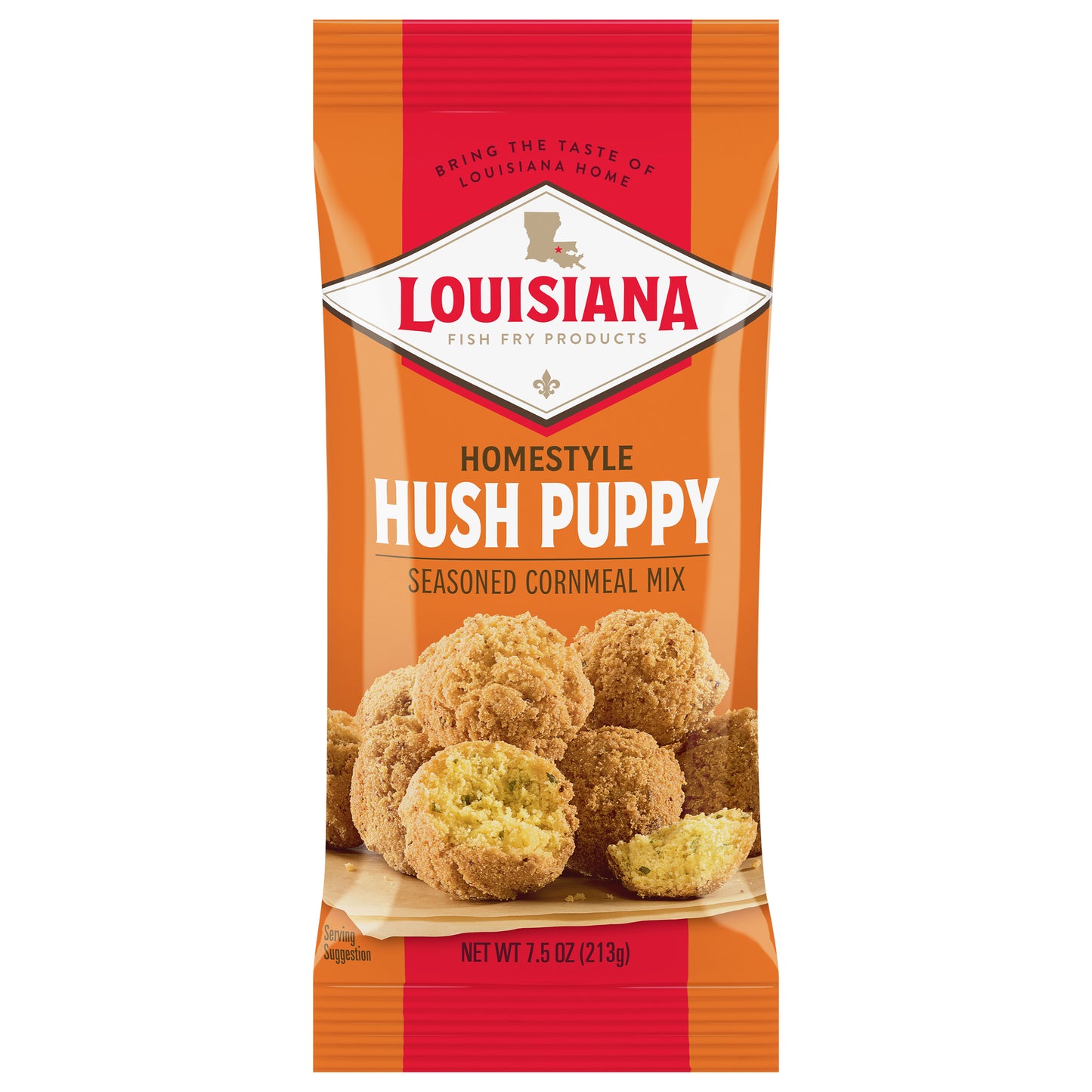 Louisiana Fish Fry Mix Hushpuppy Original 7.5 oz (Pack Of 12)