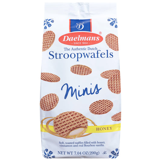 Daelmans Wafer Honey Mini Stroopwafels 7.04 oz (Pack Of 12)