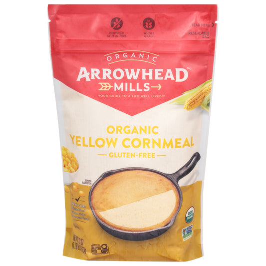 Arrowhead Mills Cornmeal Yellow Organic 22 Oz (Pack Of 6)