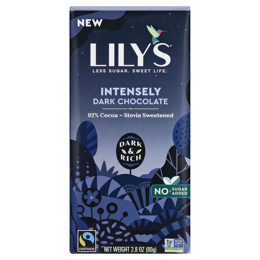 Lilys Sweets Bar Dark Chocolate 2.8 Oz (Pack Of 12)