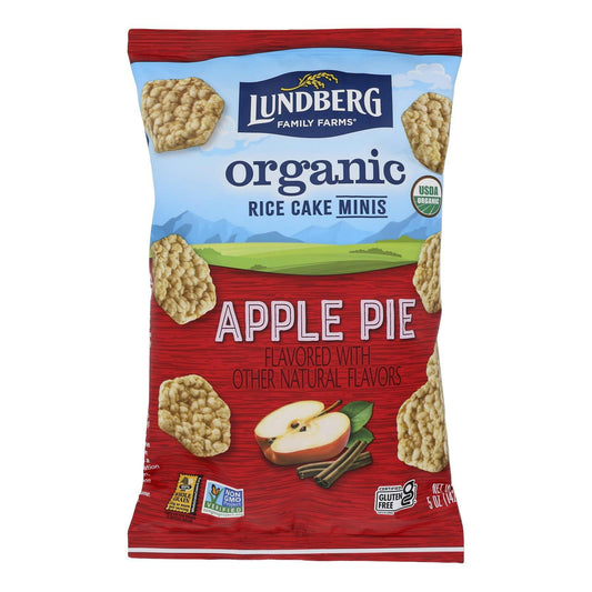 Lundberg Family Farms - Rice Cakes Mini Apple Pie 5 oz (Pack of 6)