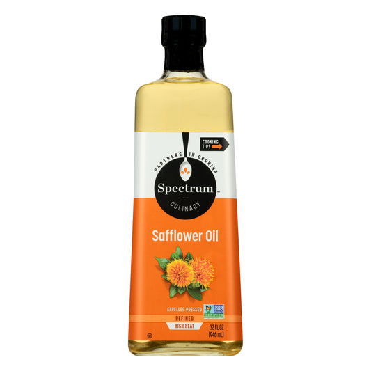 Spectrum Naturals Oil Safflower Oleic Refined 32 fl oz (Pack of 12)