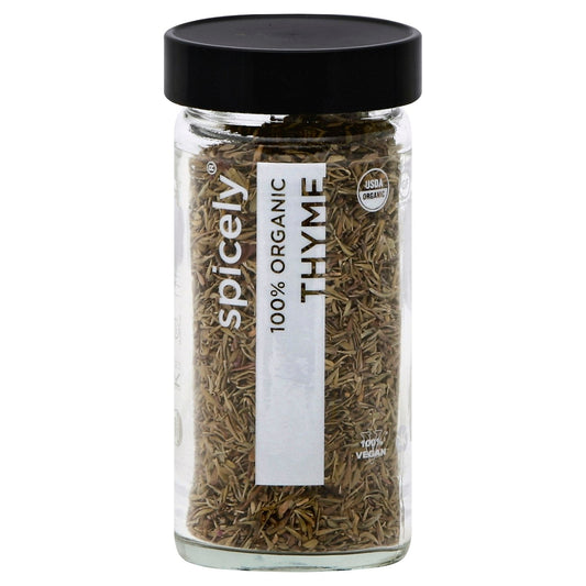 Spicely Organics Spice Thyme Jar 0.6 Oz Pack of 3