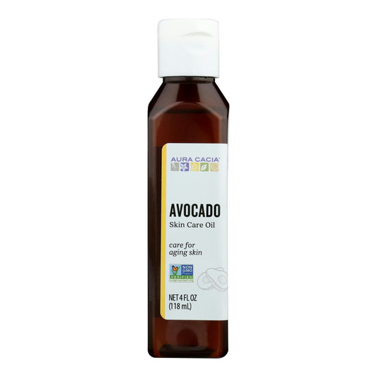 Aura Cacia Natural Skin Care Oil Avocado (4 Fl Oz) (Pack of 3)