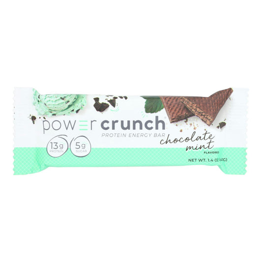 Power Crunch Protein Bars - Chocolate Mint Original - 1.4 oz (Pack of 12)