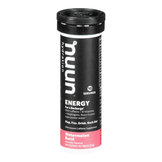 Nuun Hydration - Energy Watermelon Burst 10 Count (Pack of 8)