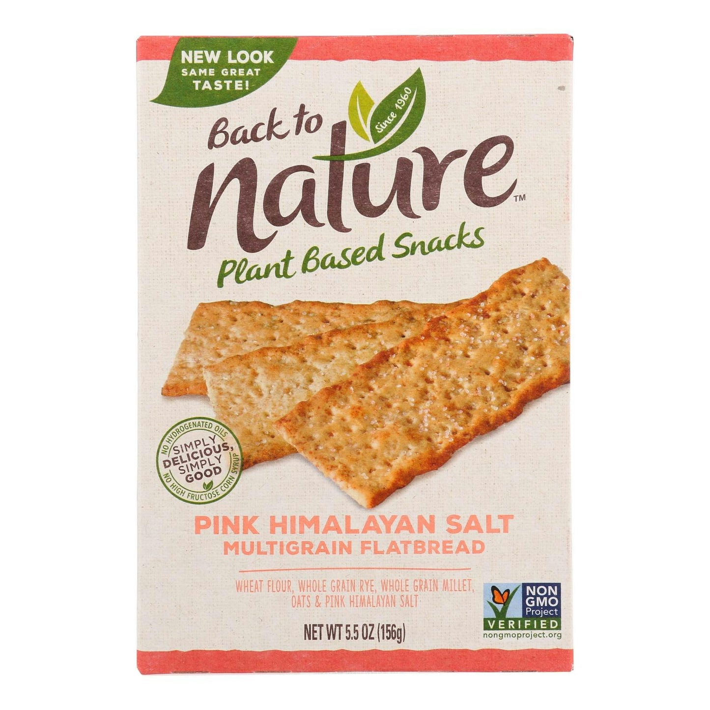 Back To Nature Flatbread Multigrain Pink Himalayan Salt - 6.5 oz (Pack of 6)