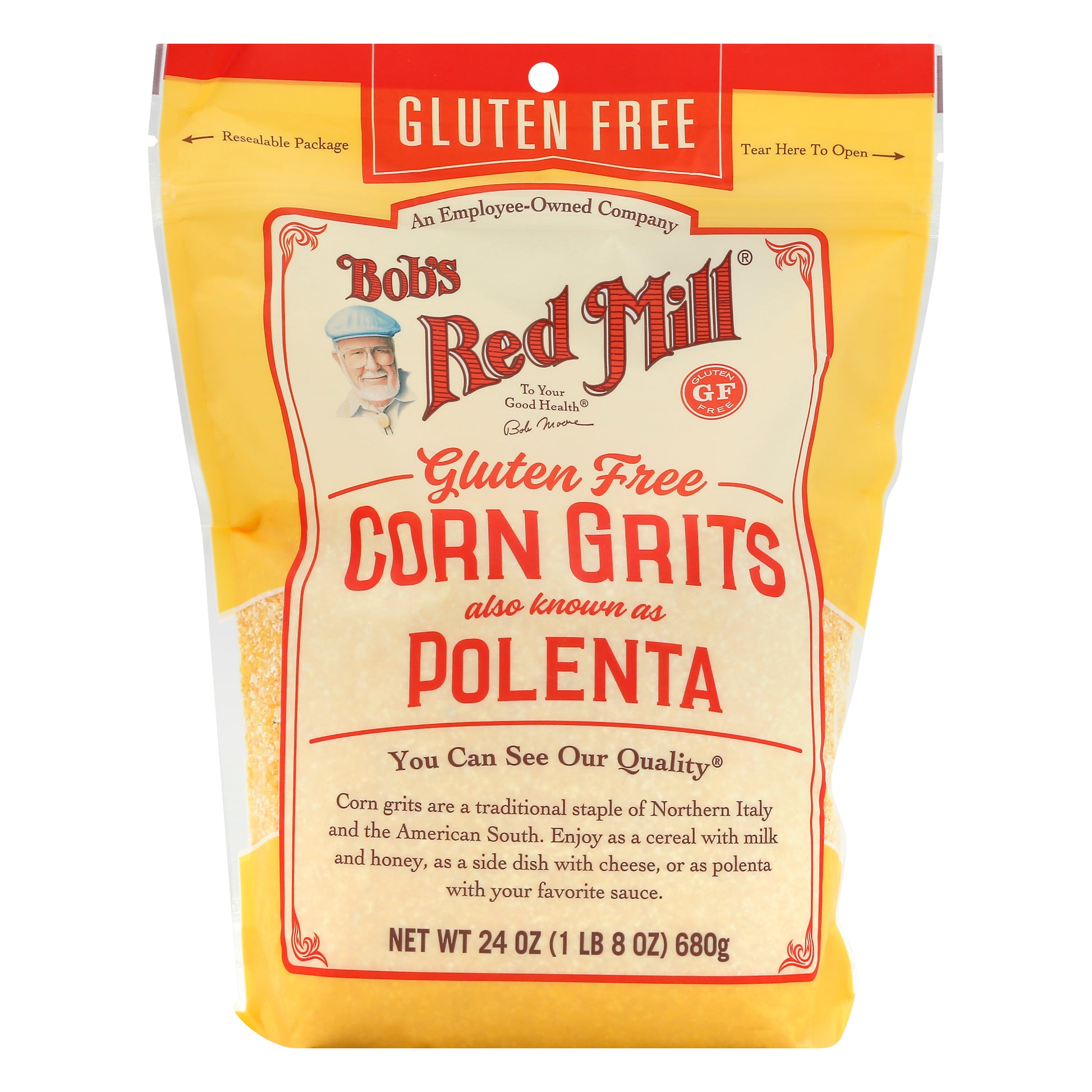 Bobs Red Mill Grits Corn Polenta 24 oz (Pack Of 4)