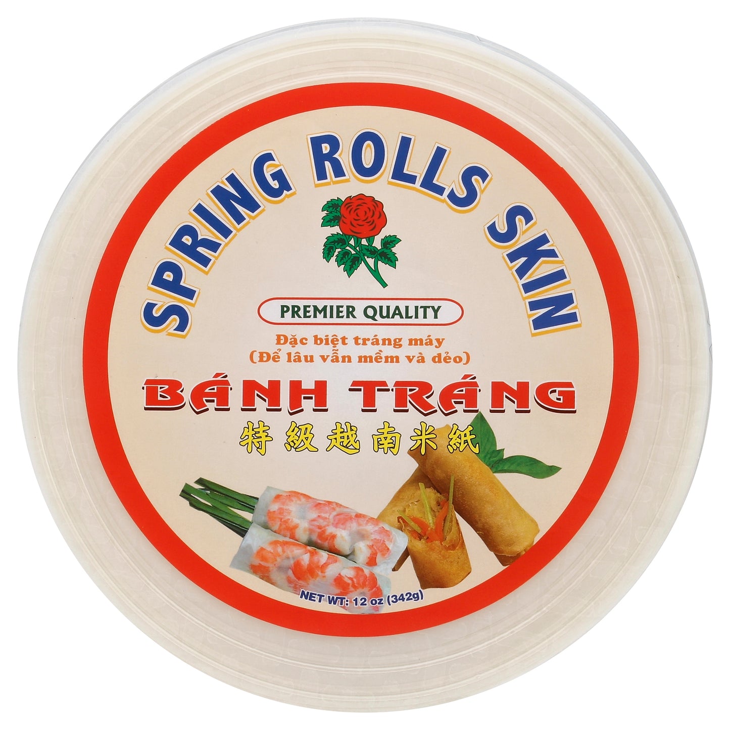 Rose Brand Spring Roll Rice Skin 12 Oz (Pack Of 10)