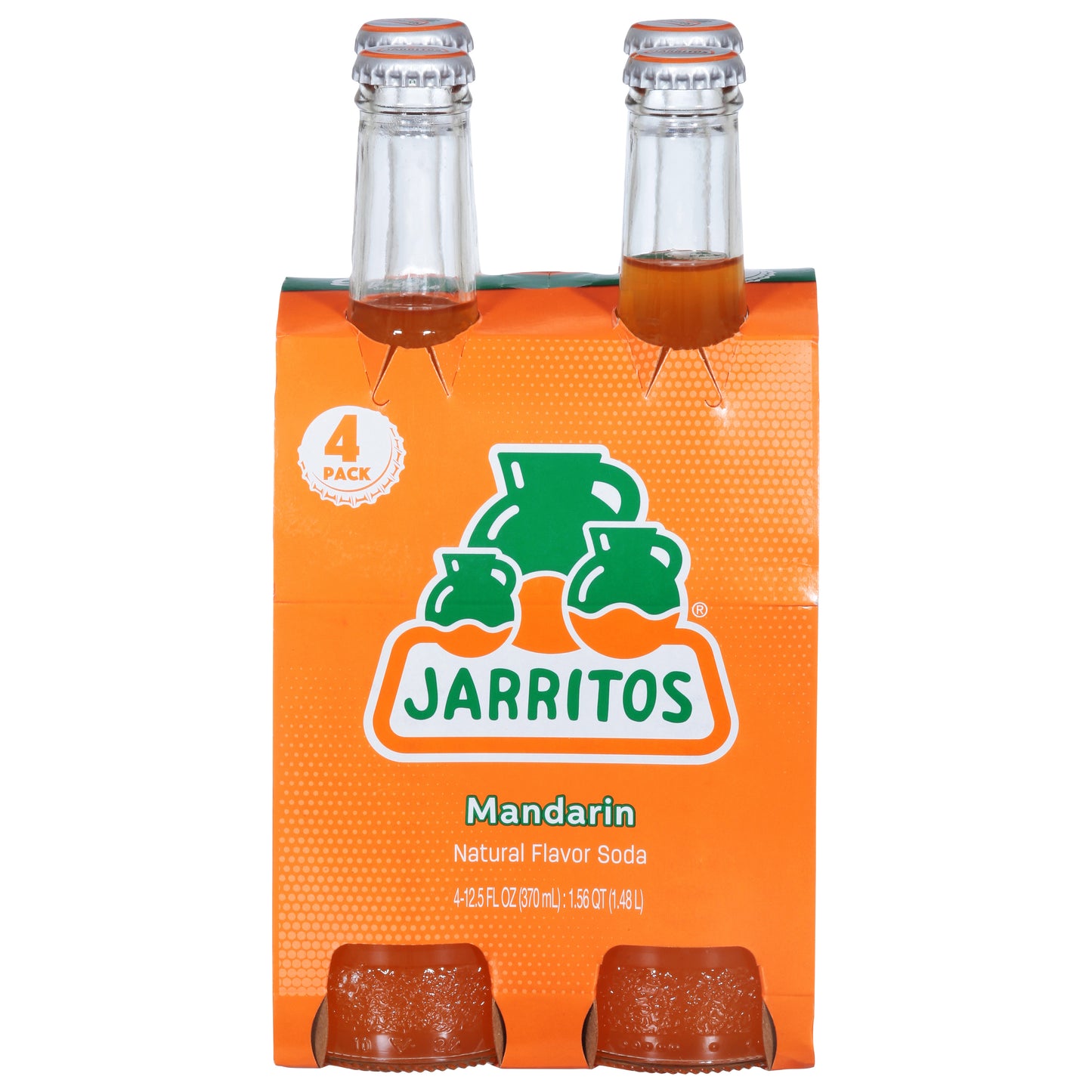 Jarritos Beverage Mandarin 4Pk 12.5 oz (Pack Of 6)