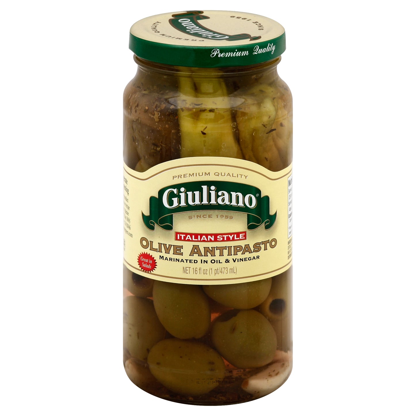 Giuliano Olive Antipasto 16 oz (Pack Of 6)