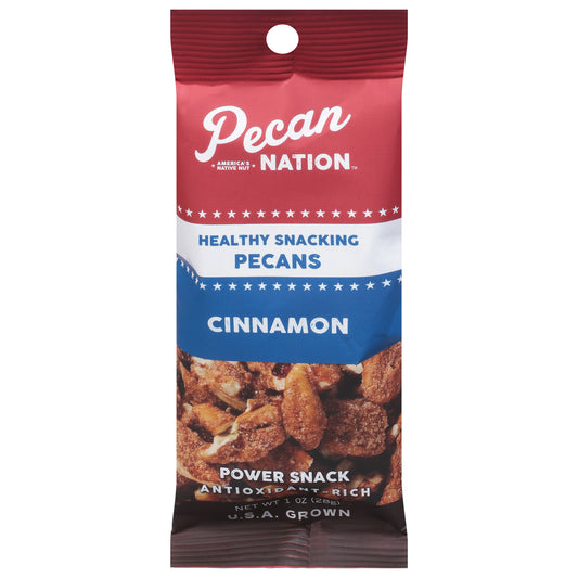 Pecan Nation Pecans Cinnamon 1 Oz (Pack Of 8)