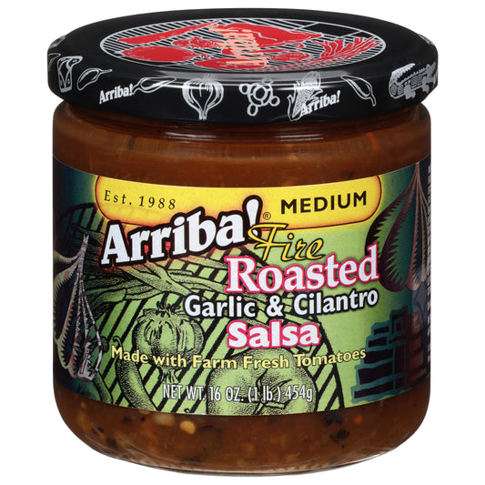 Arriba Salsa Garlic & Cilantro 16 oz (Pack Of 6)