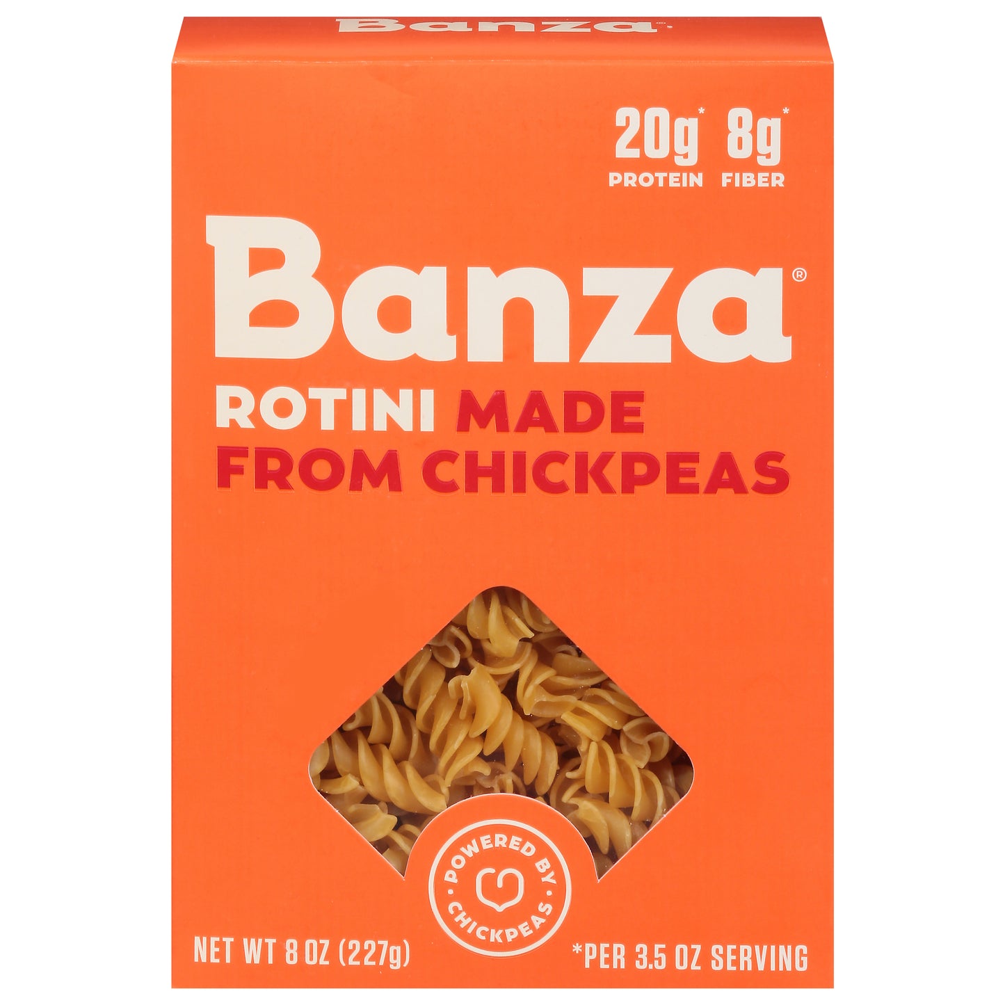 Banza Pasta Chickpea Rotini 8 oz (Pack Of 6)