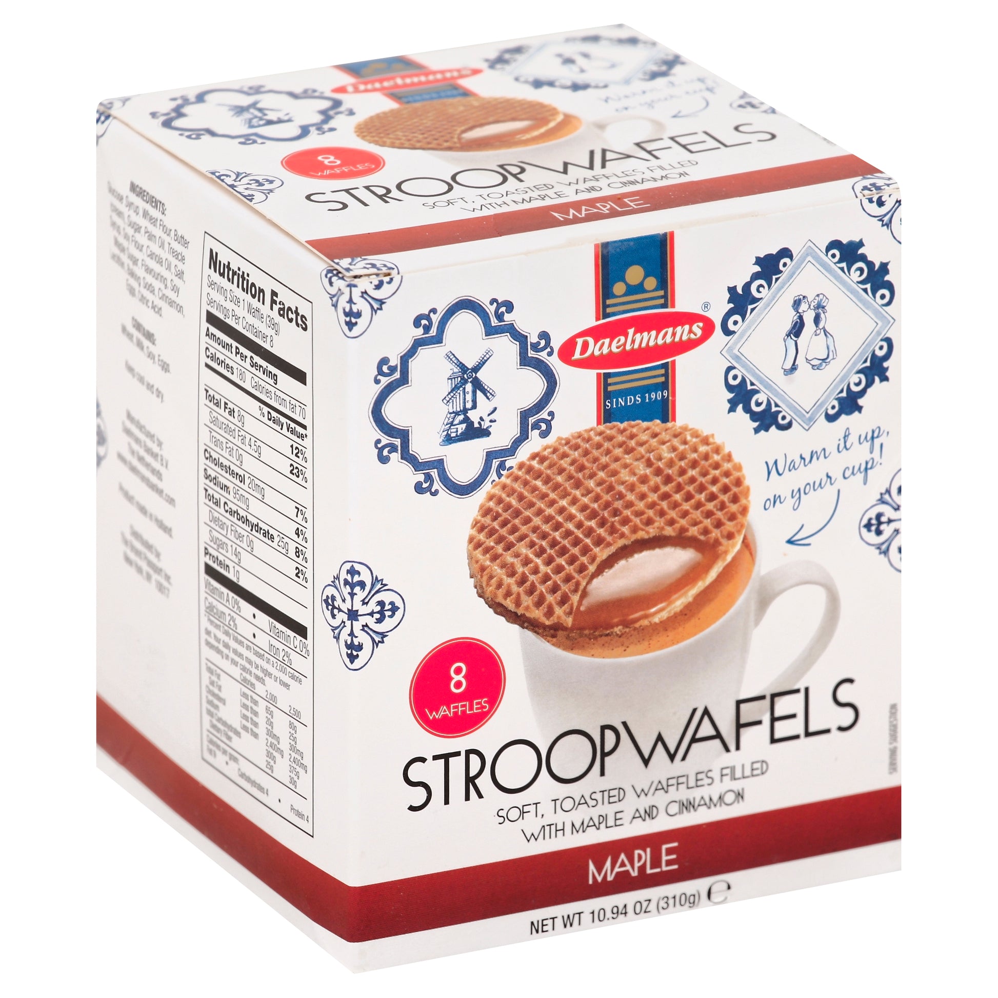 Daelmans Wafer Maple Jmbo Stroopwafels 10.94 oz (Pack Of 8)