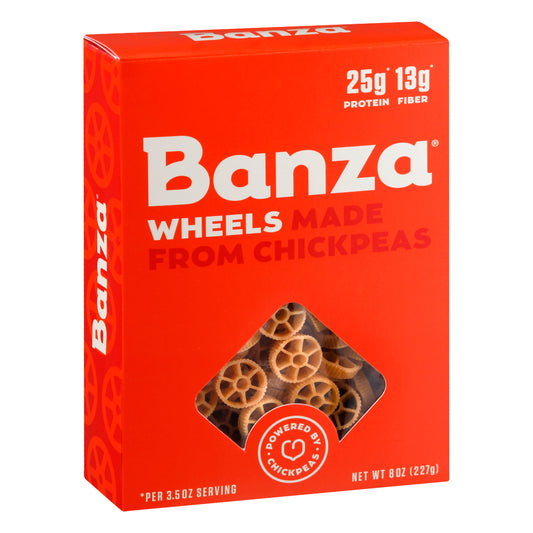 Banza Pasta Wheels Chickpea 8 Oz (Pack Of 6)