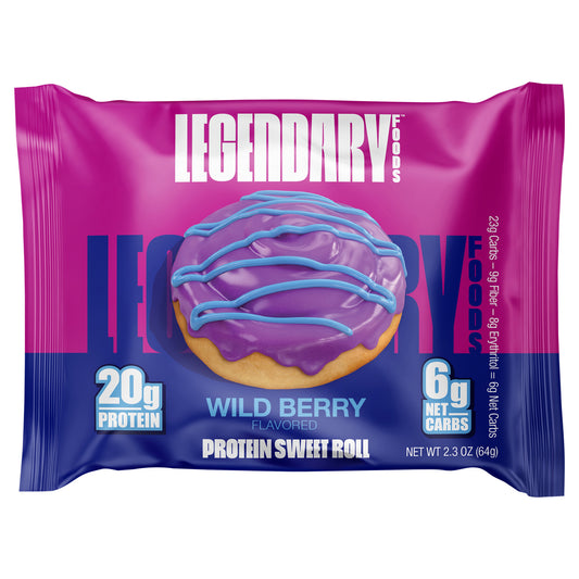 Legendary Foods Protein Sweet Rolls Wild Berry 2.3 Oz (Pack Of 8)