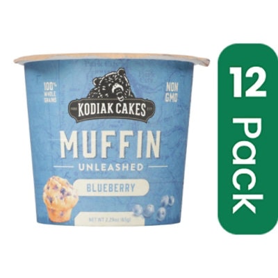 Kodiak Cakes Muffin Unleashed Blueberry - 2.29 oz (Pack of 12)