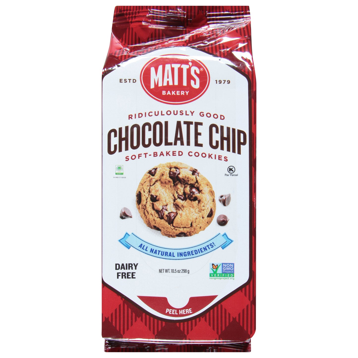 Matts Cookies Cookies Chocolate Chip 10.5 oz (Pack Of 6)