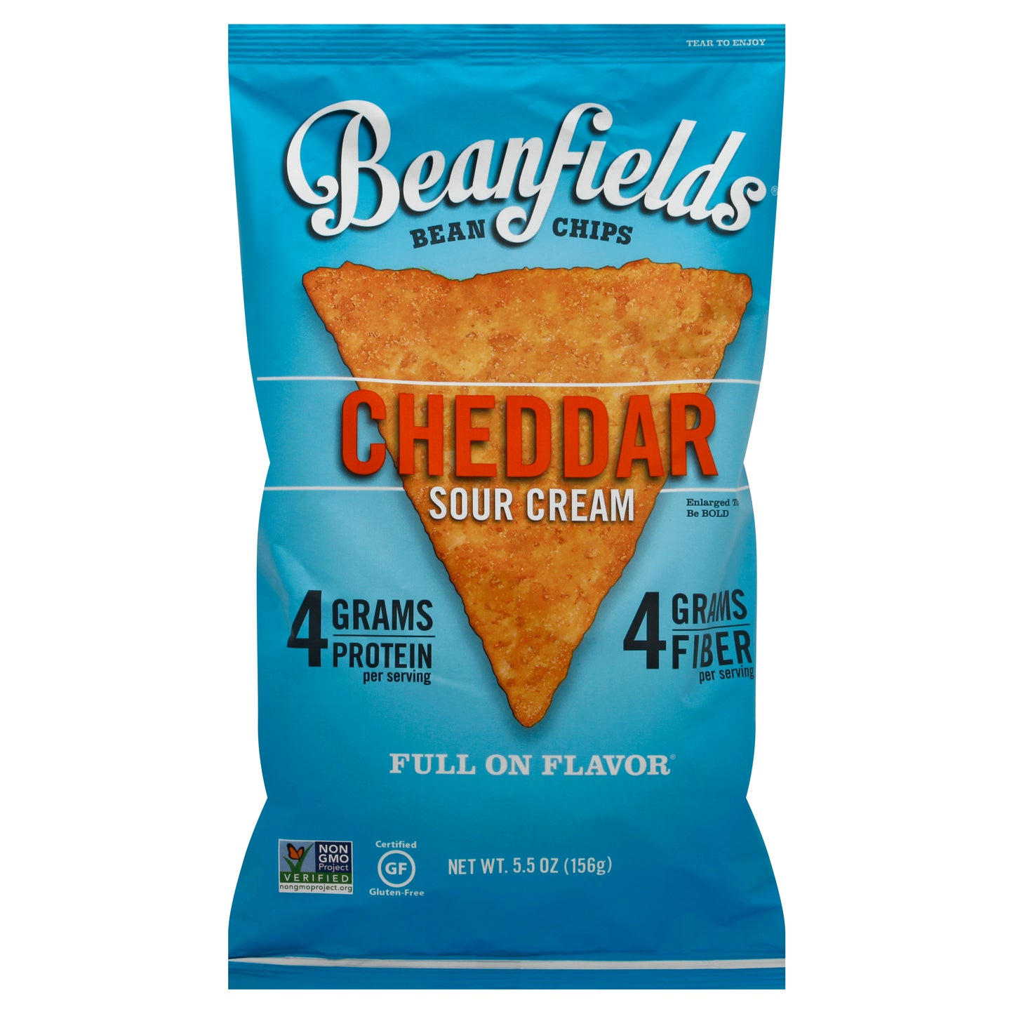 Beanfields Chip Bean Cheddar Sour Cream 5.5 oz (Pack Of 6)