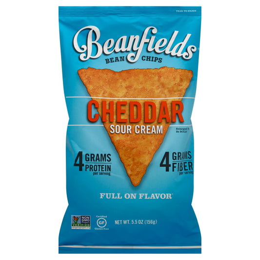 Beanfields Chip Bean Cheddar Sour Cream 5.5 oz (Pack Of 6)