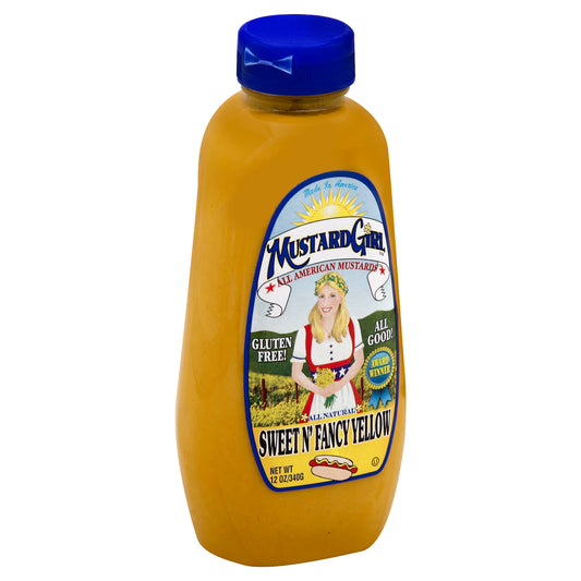 Mustard Girl Mustard Sweet and Fancy Gluten Free 12 oz (Pack Of 12)