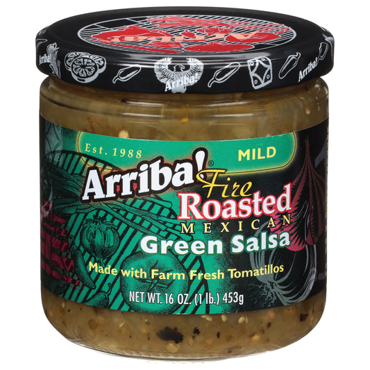 Arriba Salsa Green Mild 16 Oz (Pack Of 6)