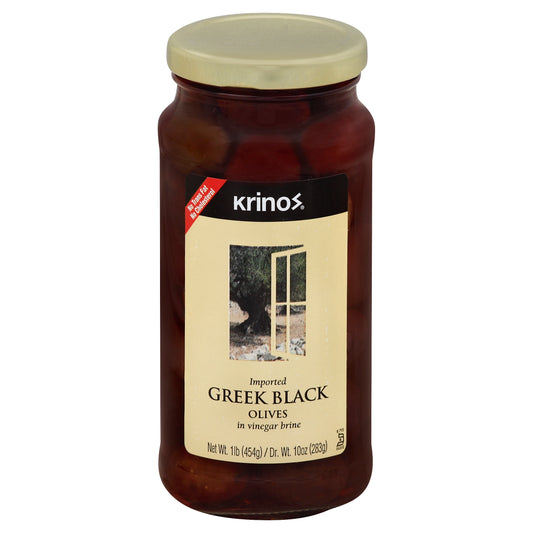 Krinos Olive Black Grk 16 Oz (Pack Of 6)