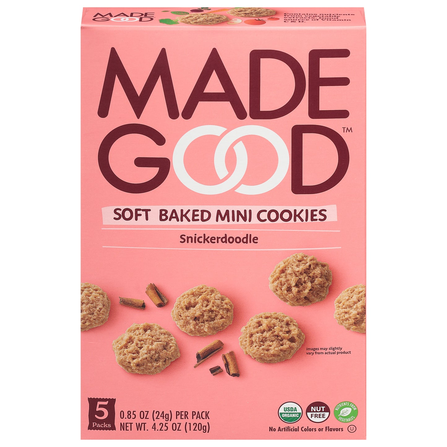 Madegood Cookie Mini Snickerdoodle 4.25 oz (Pack Of 6)