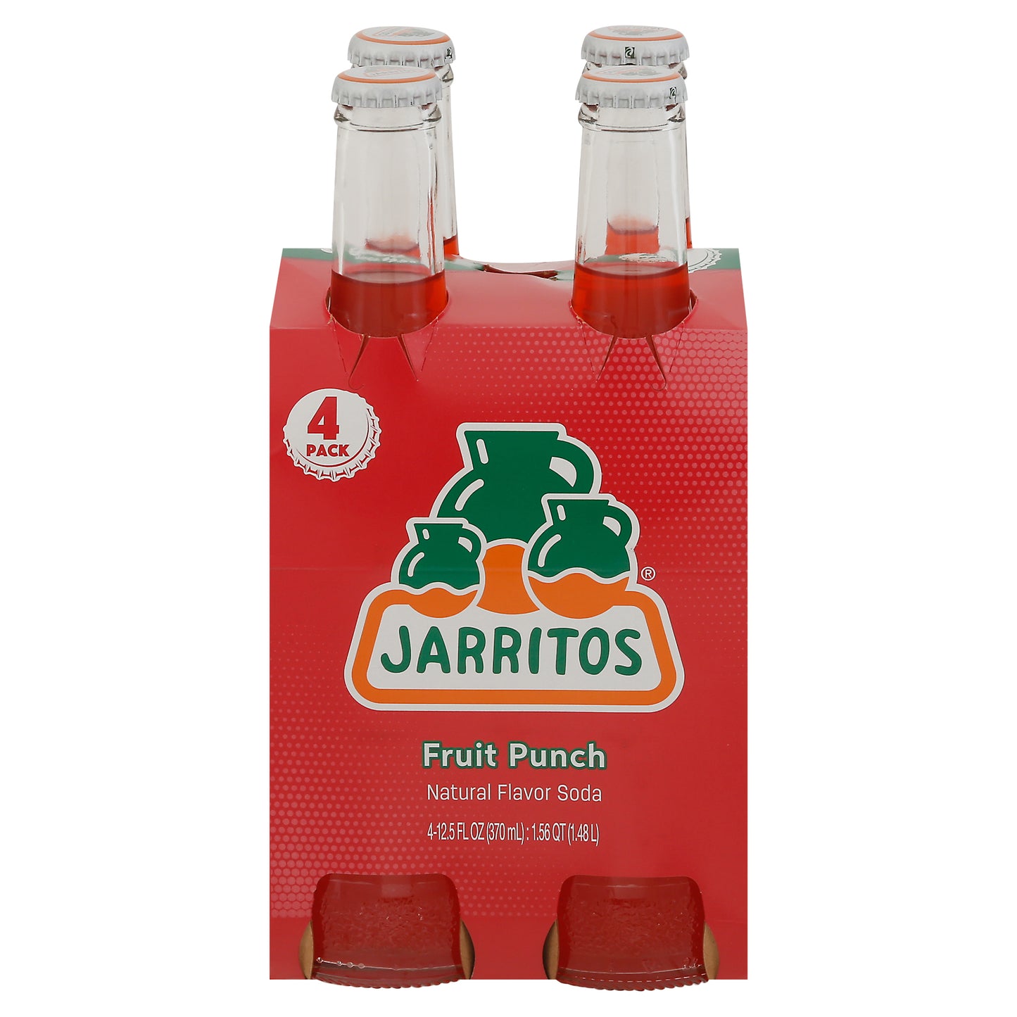 Jarritos Beverage Fruit Punch 4Pk 12.5 oz (Pack Of 6)