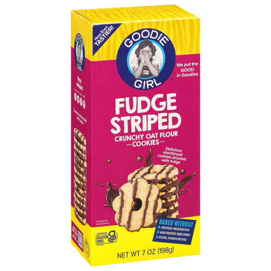 Goodie Girl Cookie Fudge Striped 7 oz (Pack Of 6)