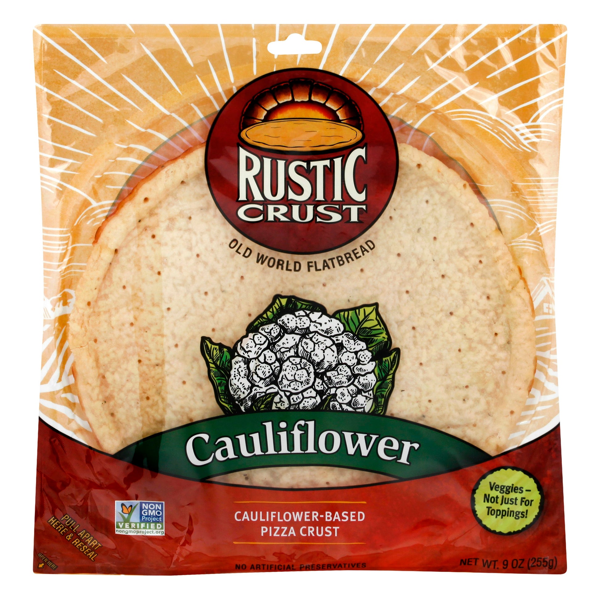 Rustic Crust Pizza Crust Cauliflower 12In 9 oz (Pack of 8)