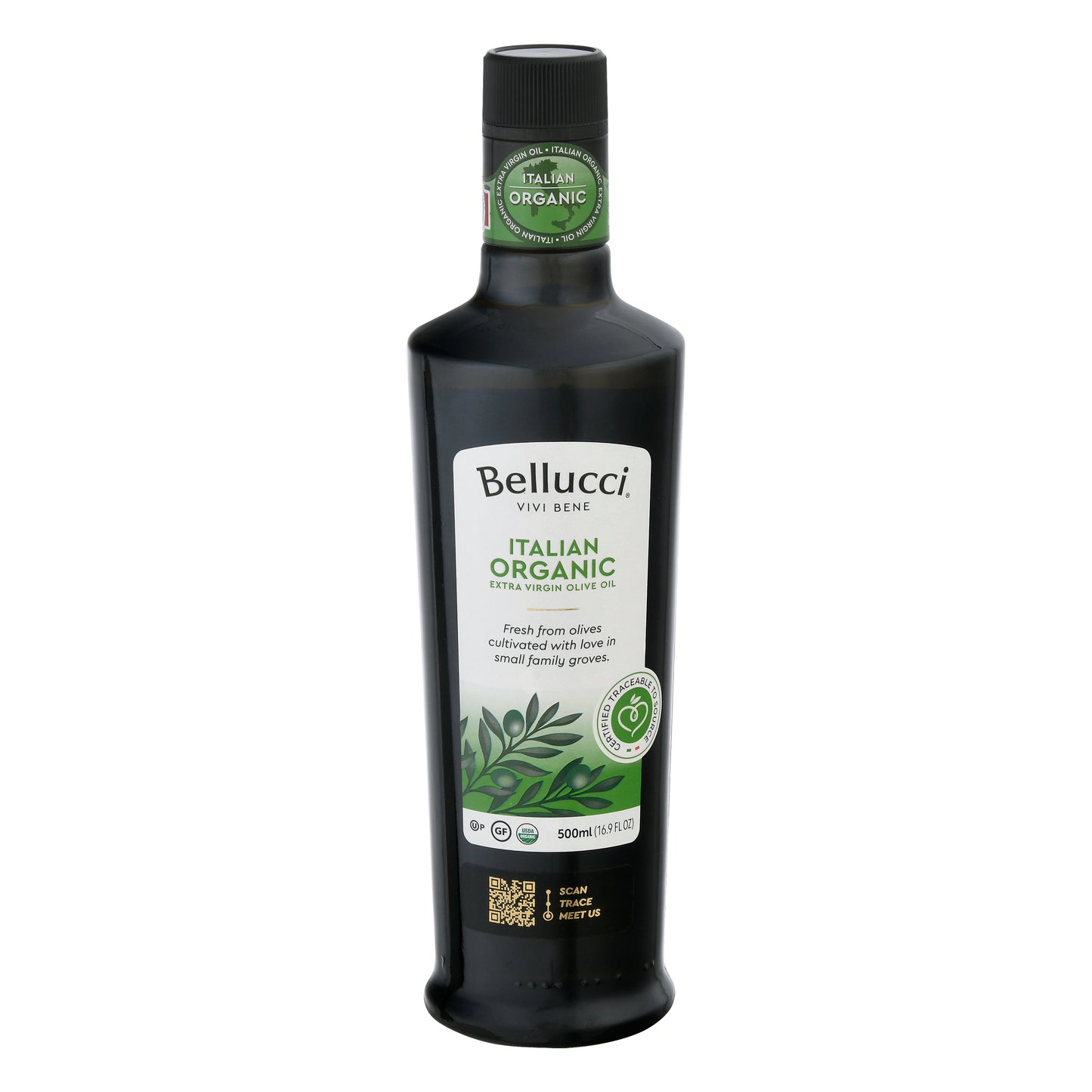 Bellucci Premium Oil Olive Extra Virgin Organic 500 Ml (Pack Of 6)