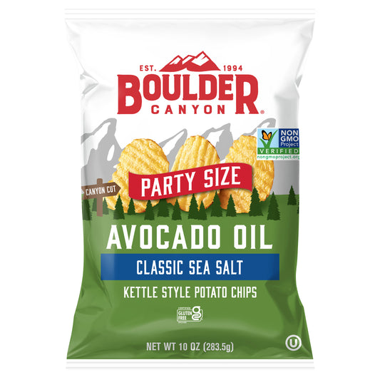 Boulder Canyon Chip Kettle Avocado Oil Sea Salt 10 Oz (Pack Of 12)