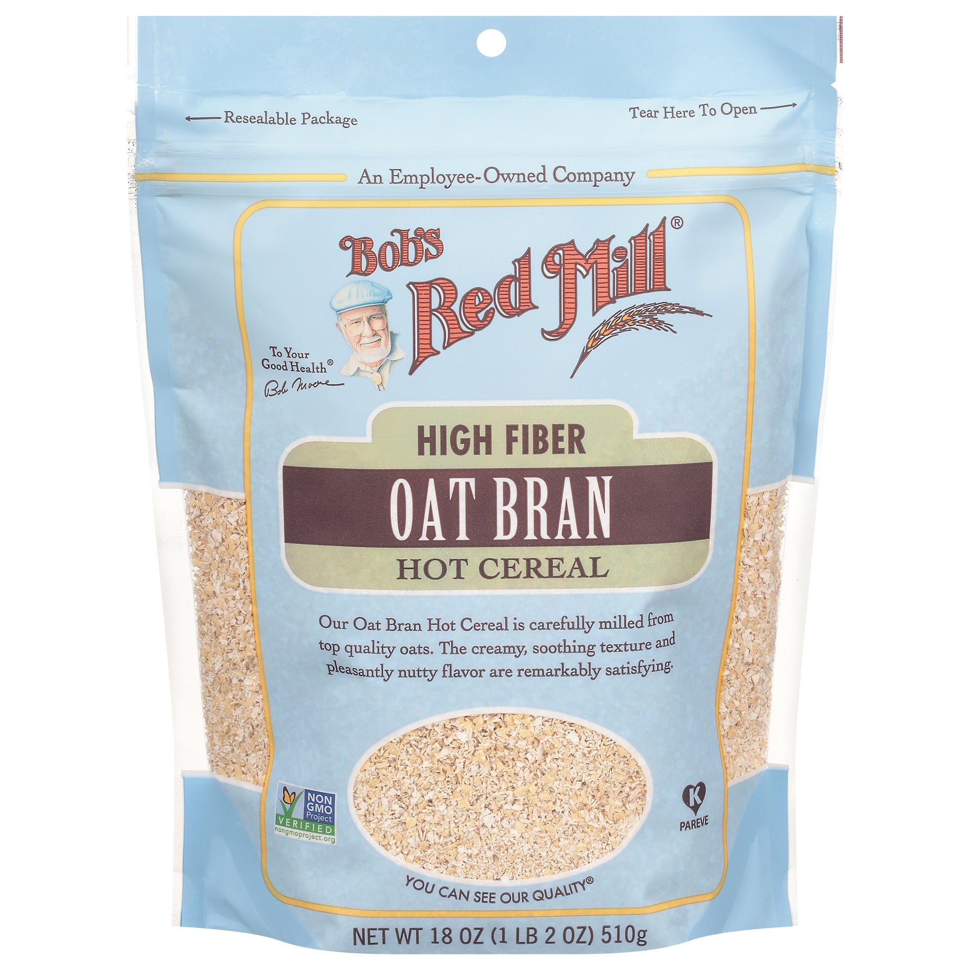 Bobs Red Mill Oat Bran 18 oz (Pack Of 4)