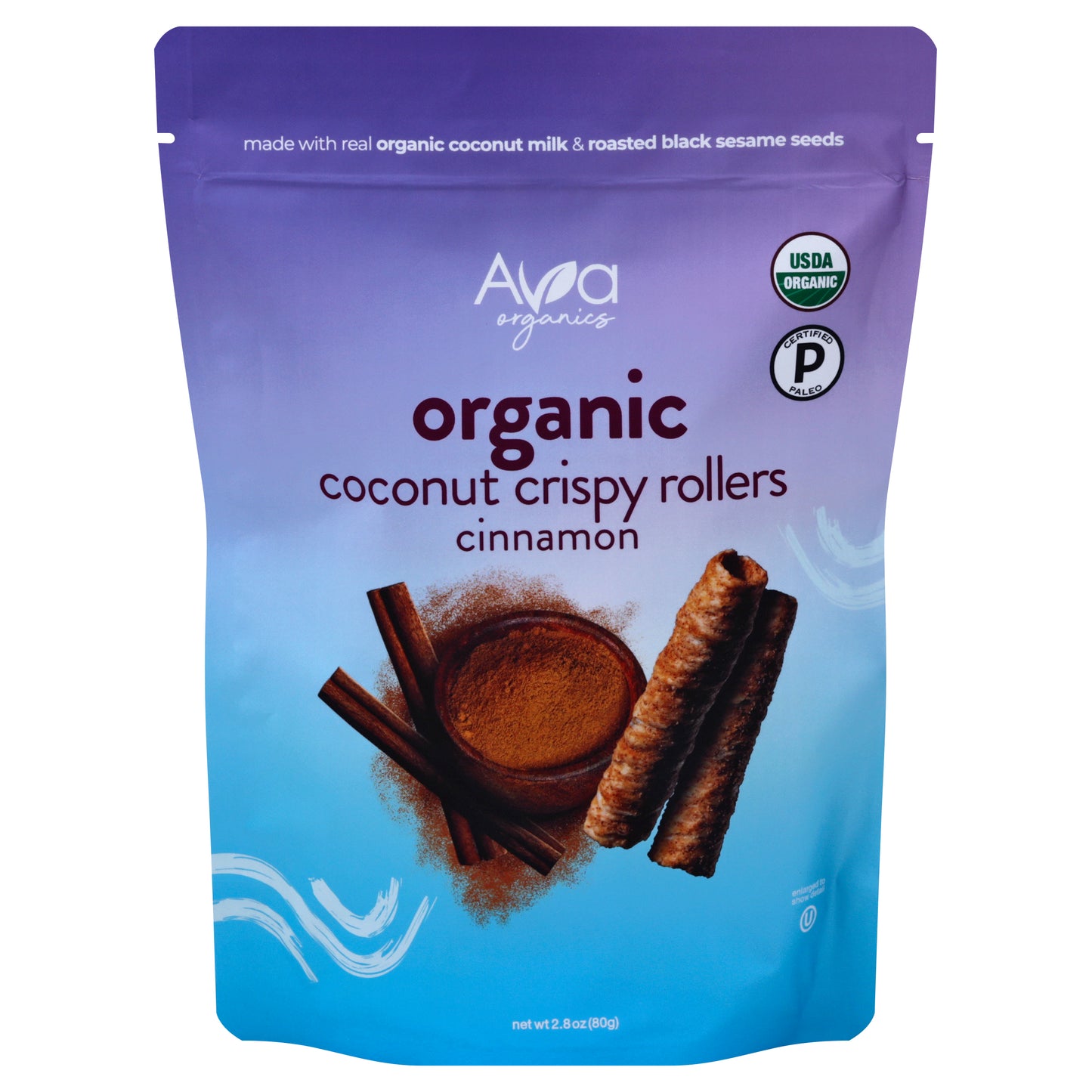 Ava Organics Rollers Cinnamon 2.8 Oz (Pack Of 8)