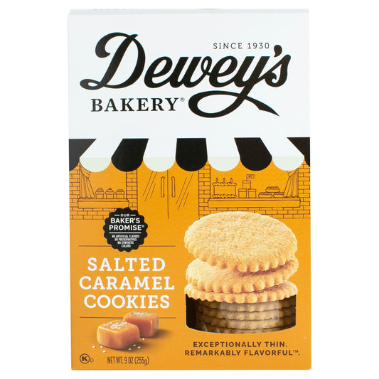 Deweys Cookie Salted Caramel Moravian 9 oz (Pack of 6)