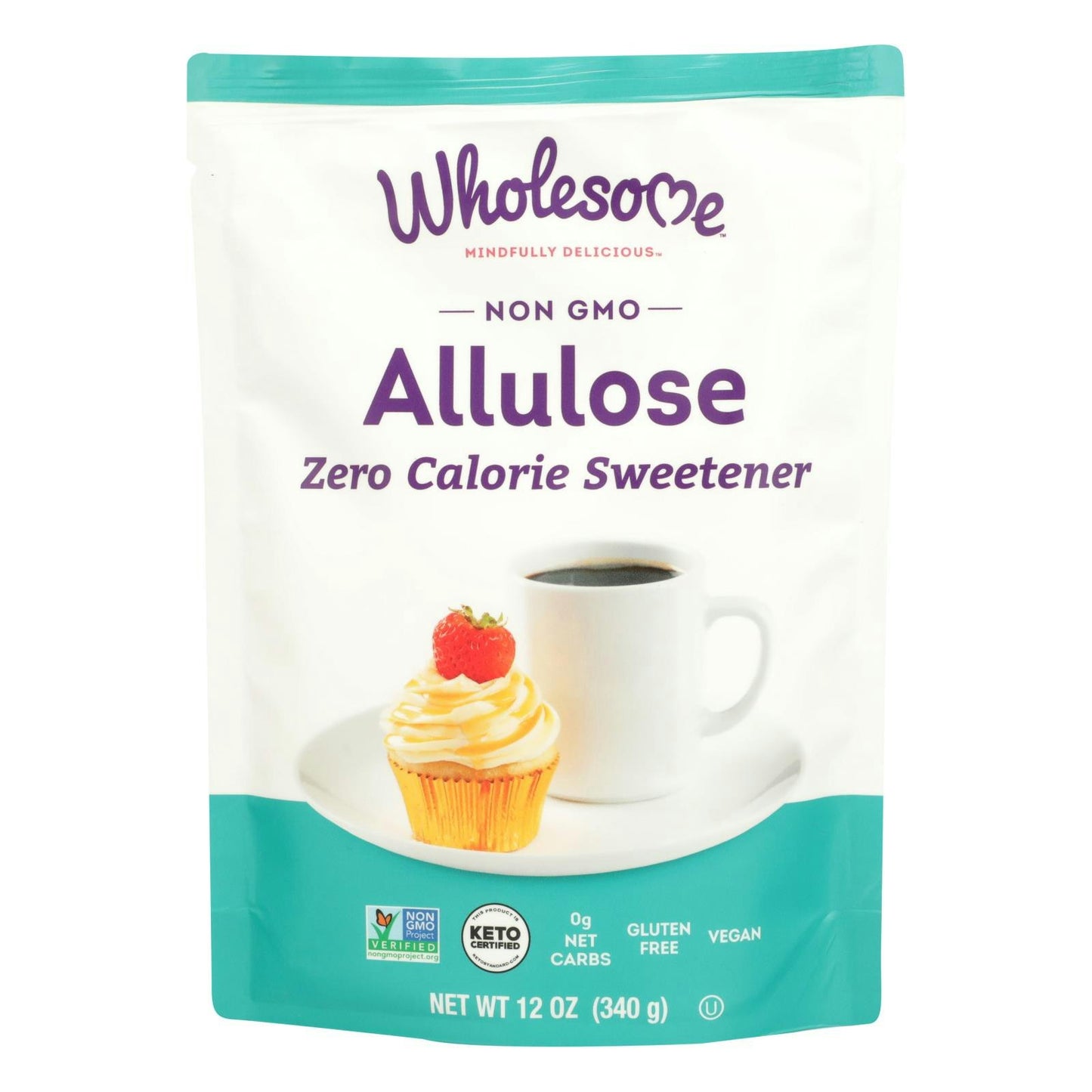 Wholesome Allulose Sweetener Gluten Free - 12 oz (Pack of 8)